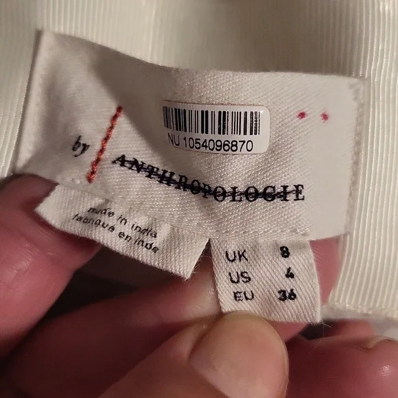 Anthropologie Floral Beige Maxi Dress/used - Picture 11 of 12